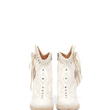 Western Leather Boots Camelia Camel Blanche