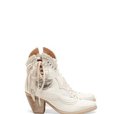 Western Leather Boots Camelia Camel Blanche