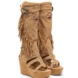 Leather Boot Sandals Ranni Silverstone Corn