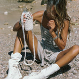 Wedge Moccasin Boots Brenda Camel Blanche