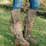 Wedge Moccasin Boots Fargo Silverstone Truffle