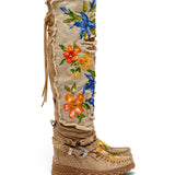 Wedge Moccasin Boots Clint Limited Arte Linen