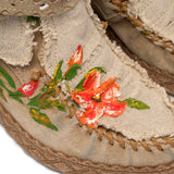 Wedge Moccasin Boots Arya Limited Arte Linen