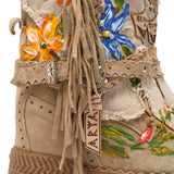 Wedge Moccasin Boots Arya Limited Arte Linen