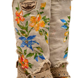 Wedge Moccasin Boots Larson Limited Arte Linen