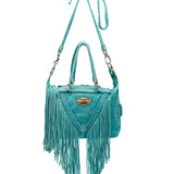 Studded Leather Bag Byron Silverstone Marine
