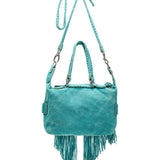 Studded Leather Bag Byron Silverstone Marine