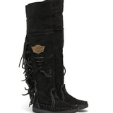 Flat Moccasin Boots Drifter Silverstone Carbon