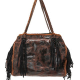 Studded Leather Bag Monica Wanted Chestnut