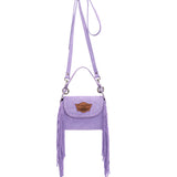 Fringed Leather Bag Daria Silverstone Lilla