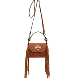 Fringed Leather Bag Daria Rustik Cuir