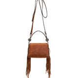Fringed Leather Bag Daria Rustik Cuir