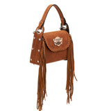 Fringed Leather Bag Daria Rustik Cuir