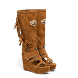 Leather Boot Sandals Giada Silverstone Mou