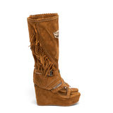 Leather Boot Sandals Giada Silverstone Mou