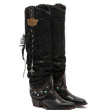 Western Leather Boots Kyber Charrito Ombra