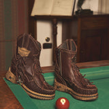 Wedge Moccasin Boots Hanid Creep Vino