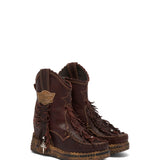 Wedge Moccasin Boots Hanid Creep Vino