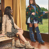 Wedge Moccasin Boots Melbourne Silverstone Corda