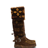 Wedge Moccasin Boots Friday Yukon Dawn
