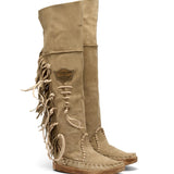 Flat Moccasin Boots Drifter Silverstone Corda