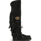 Flat Moccasin Boots Drifter Silverstone Carbon