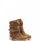 Wedge Moccasin Boots Arya Silverstone Mou