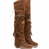 Wedge Moccasin Boots Coleen Silverstone Mou