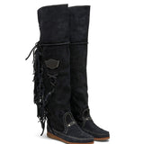Flat Moccasin Boots Drifter Silverstone Carbon