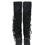 Flat Moccasin Boots Drifter Silverstone Carbon