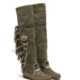 Flat Moccasin Boots Drifter Silverstone Truffle