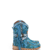 Wedge Moccasin Boots Arya Flowery Lily