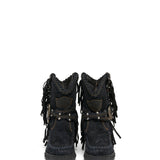 Wedge Moccasin Boots Arya Silverstone Carbon