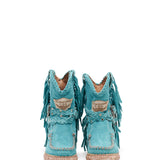 Wedge Moccasin Boots Arya Silverstone Marine