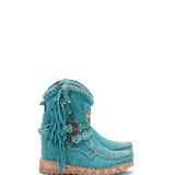 Wedge Moccasin Boots Arya Silverstone Marine