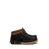 Wedge Leather Slip-on Bella Silverstone Carbon