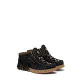 Wedge Leather Slip-on Bella Silverstone Carbon