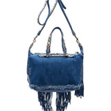 Studded Leather Bag Byron Washed Jeans