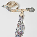 Studded Leather Belt Belt Yonaguni Freedom Ice