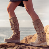 Wedge Moccasin Boots Mirea Silverstone Corda