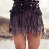 Studded Leather Belt Charlie Atomic Canvas