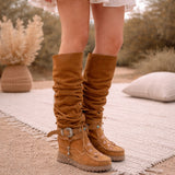 Wedge Moccasin Boots Dory Drainer Mou