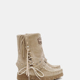 Wedge Moccasin Boots Mimi Silverstone Corda