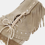 Wedge Moccasin Boots Mimi Silverstone Corda