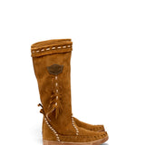 Flat Moccasin Boots Flow Silverstone Mou