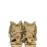 Leather Boot Sandals Horizon Silverstone Beige
