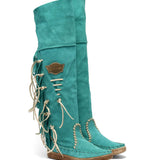 Flat Moccasin Boots Drifter Silverstone New Marine