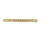 Bracciale In Cuoio Con Strass Aura Phyton-print Gold