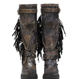 Wedge Moccasin Boots Joplin Woodlux Slate