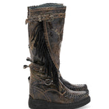 Wedge Moccasin Boots Joplin Woodlux Slate